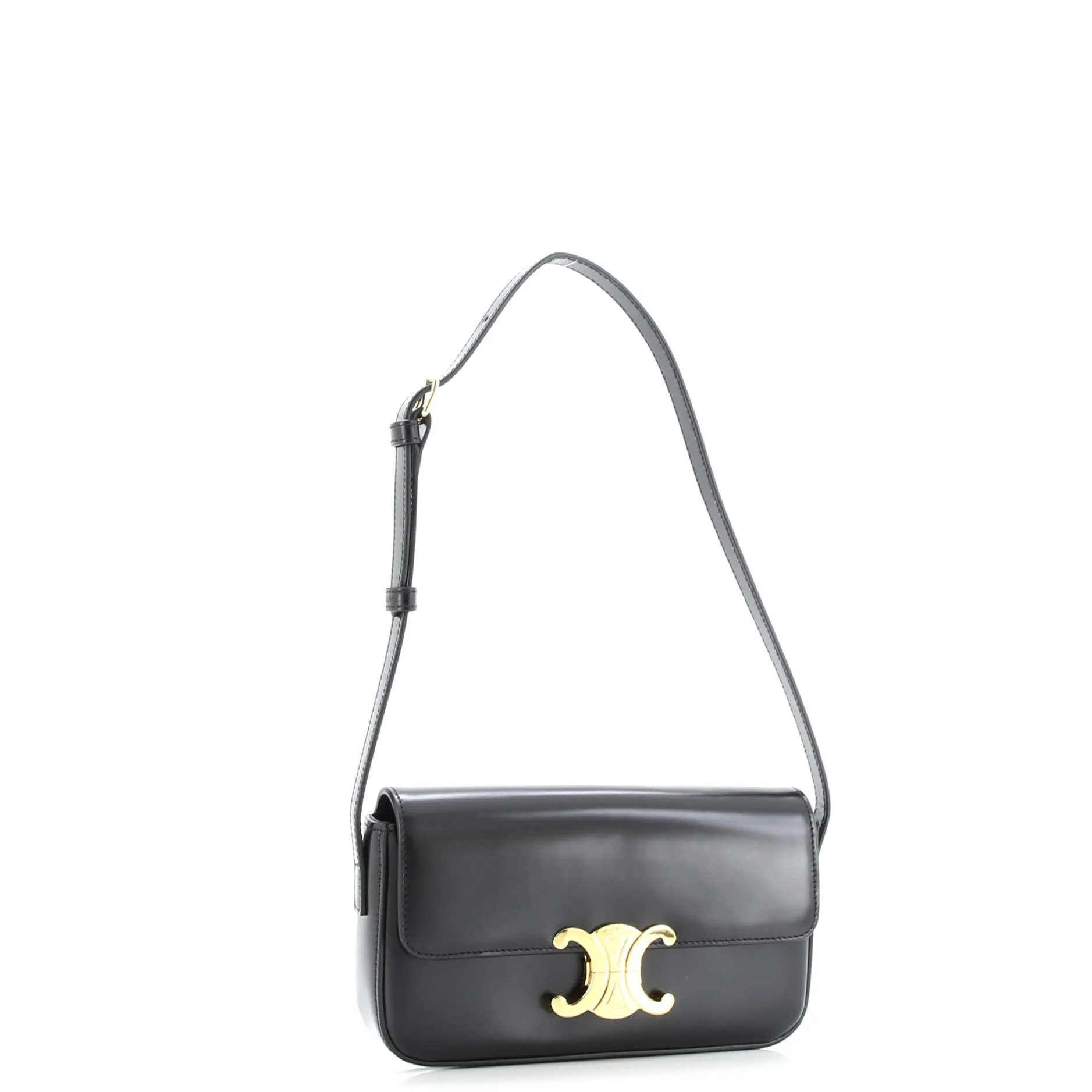 Pre-Loved Celine Triomphe Shoulder Bag Smooth Calfskin Medium sold by Zulily product image thumbnail 2