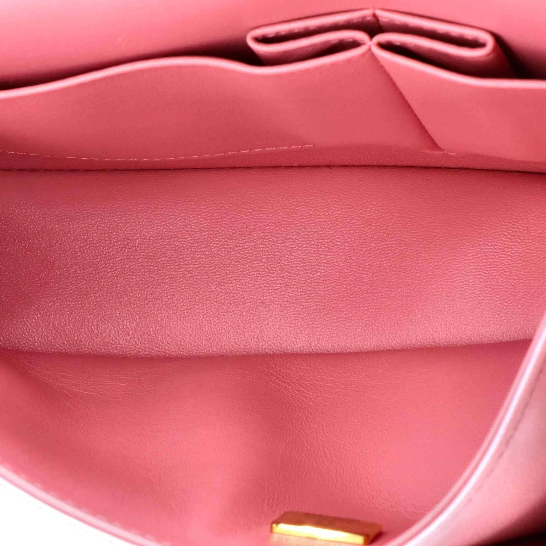 Pre-Loved Chanel Classic Double Flap Bag Quilted Iridescent Lambskin Medium sold by Zulily product image thumbnail 5