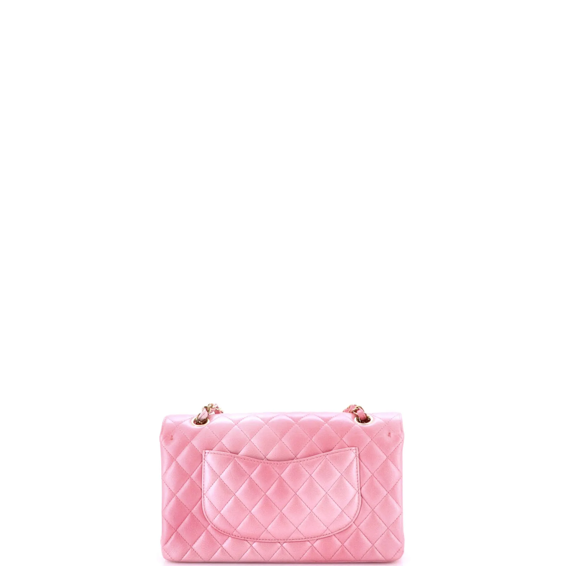 Pre-Loved Chanel Classic Double Flap Bag Quilted Iridescent Lambskin Medium sold by Zulily product image thumbnail 3