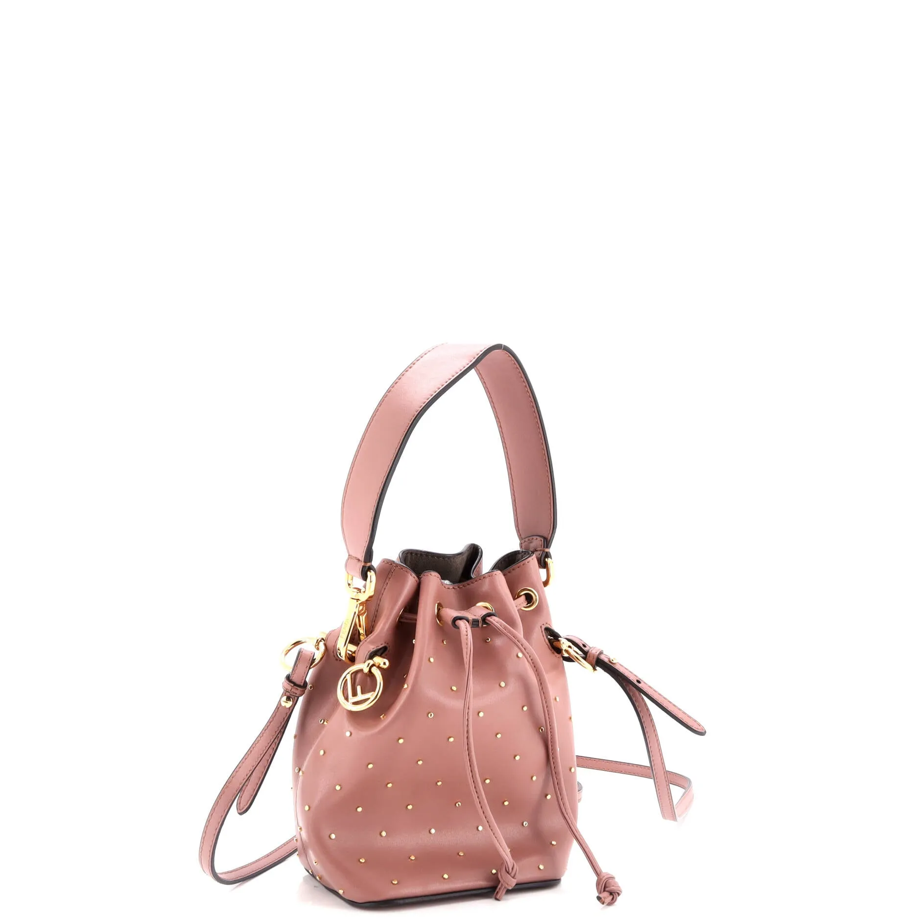 Pre-Loved Fendi Mon Tresor Bucket Bag Studded Leather Mini sold by Zulily product image thumbnail 2