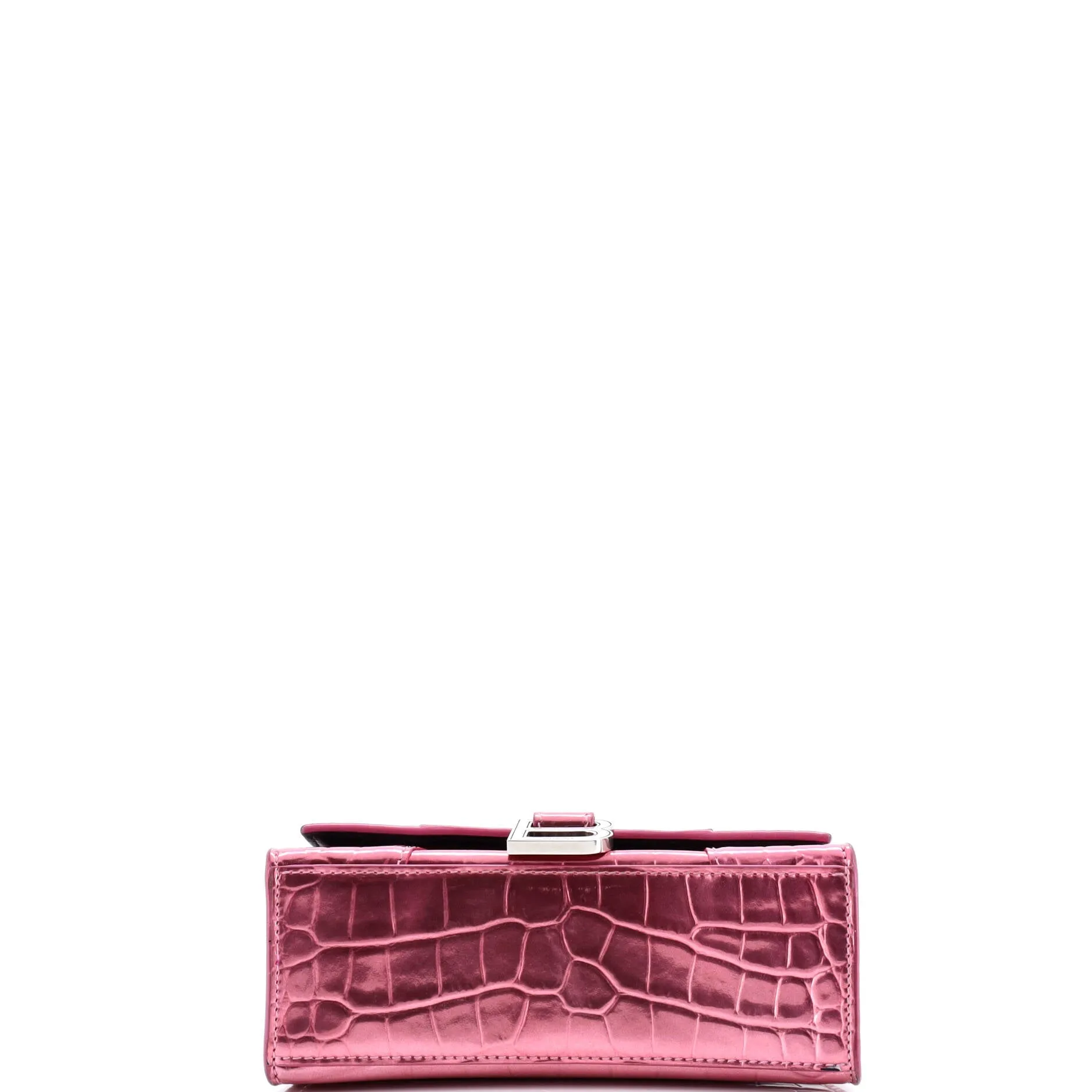 Pre-Loved Balenciaga Hourglass Top Handle Bag Crocodile Embossed Leather XS sold by Zulily product image thumbnail 4