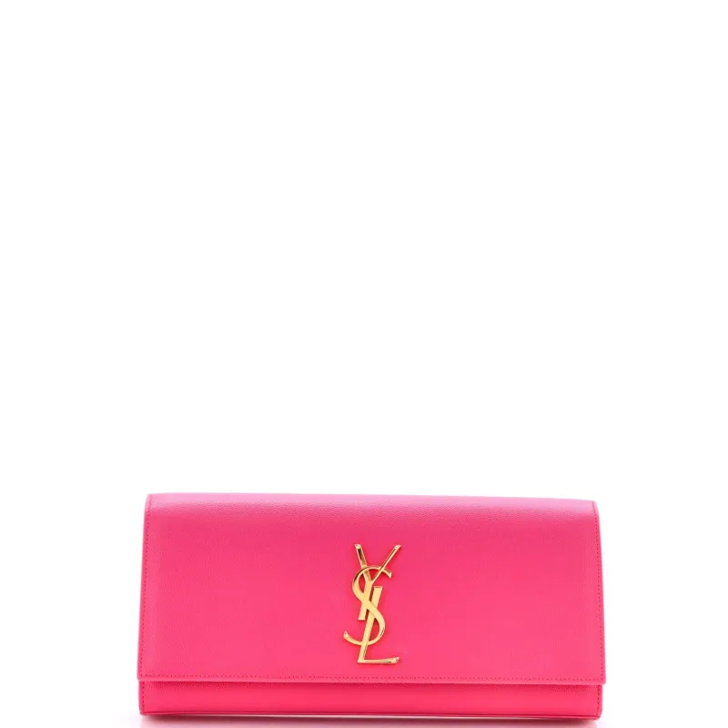Pre-Loved Saint Laurent Classic Monogram Clutch Leather Long sold by Zulily