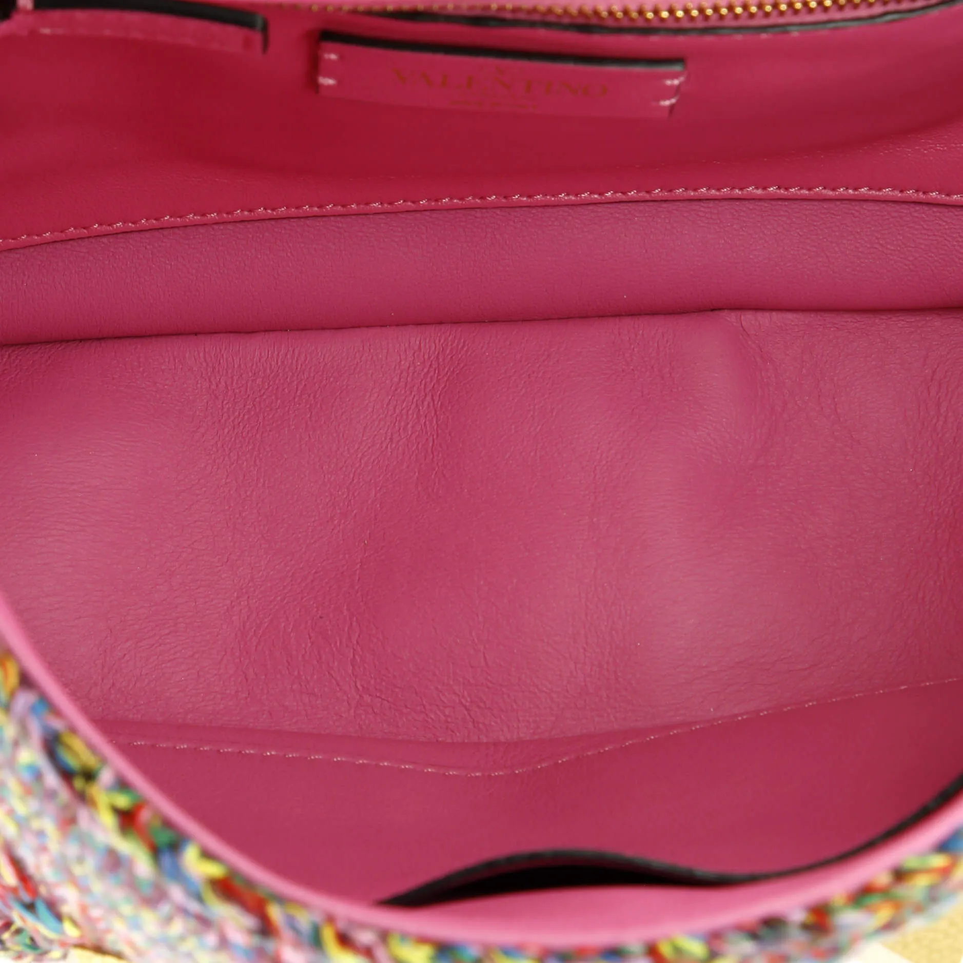 Pre-Loved Valentino Roman Stud Flap Bag Quilted Knit Large sold by Zulily product image thumbnail 5