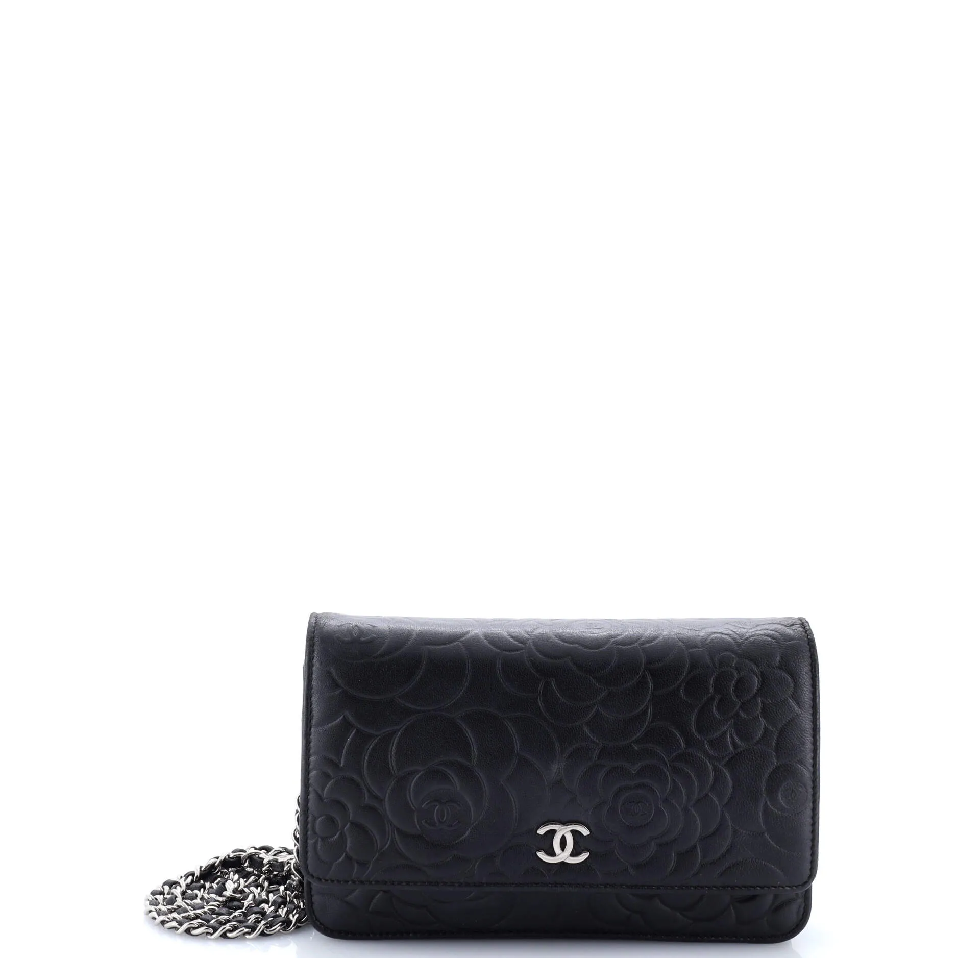 Pre-Loved Chanel Wallet on Chain Camellia Lambskin sold by Zulily