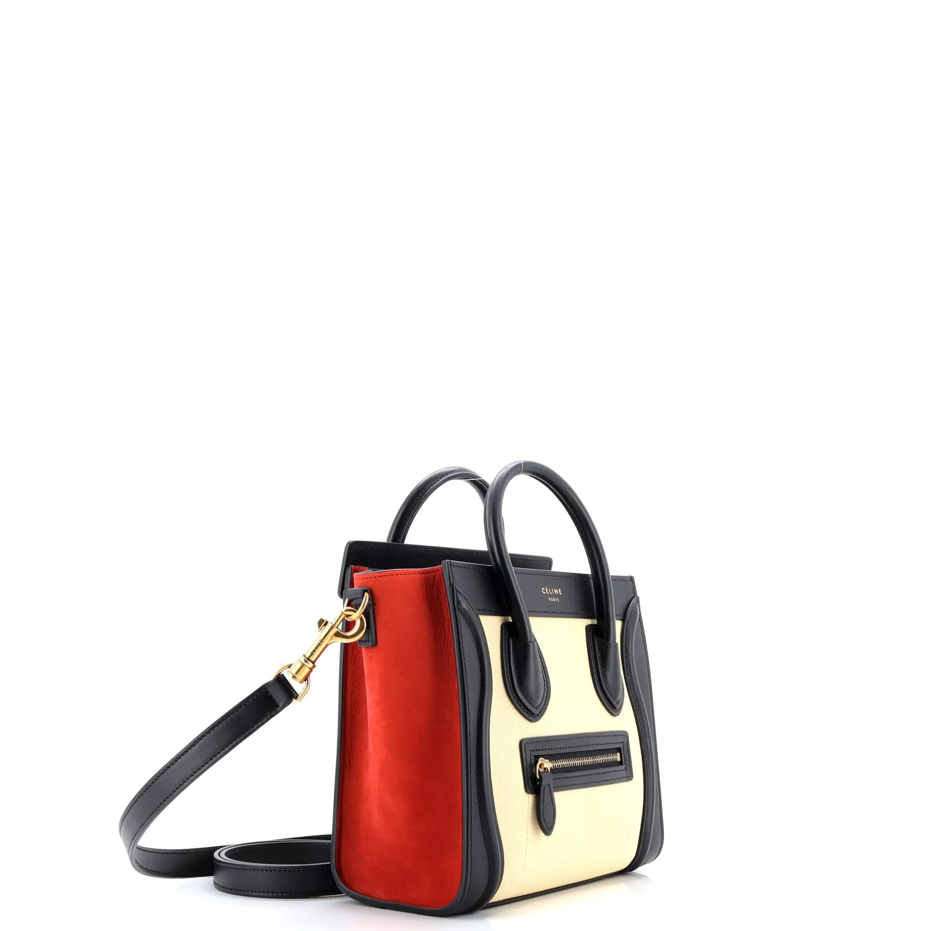 Pre-Loved Celine Tricolor Luggage Bag Leather Nano sold by Zulily product image thumbnail 2
