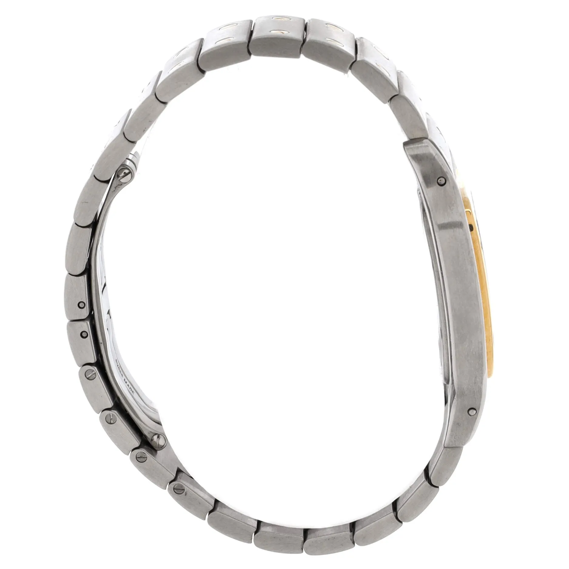 Pre-Loved Cartier Santos de Cartier Galbee Quartz Watch Stainless Steel and Yellow Gold 24 sold by Zulily product image thumbnail 4