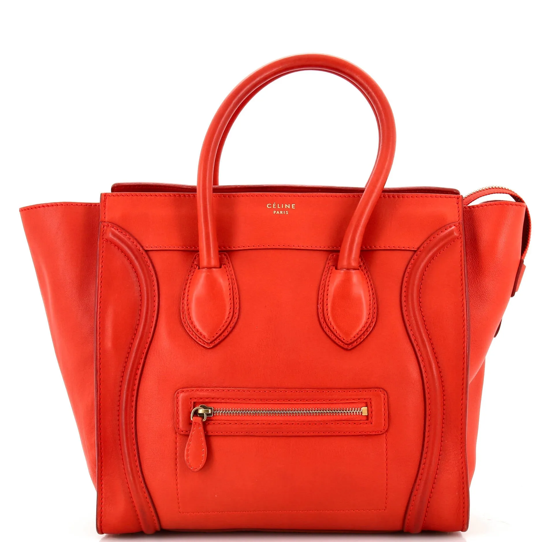 Pre-Loved Celine Luggage Bag Smooth Leather Medium sold by Zulily
