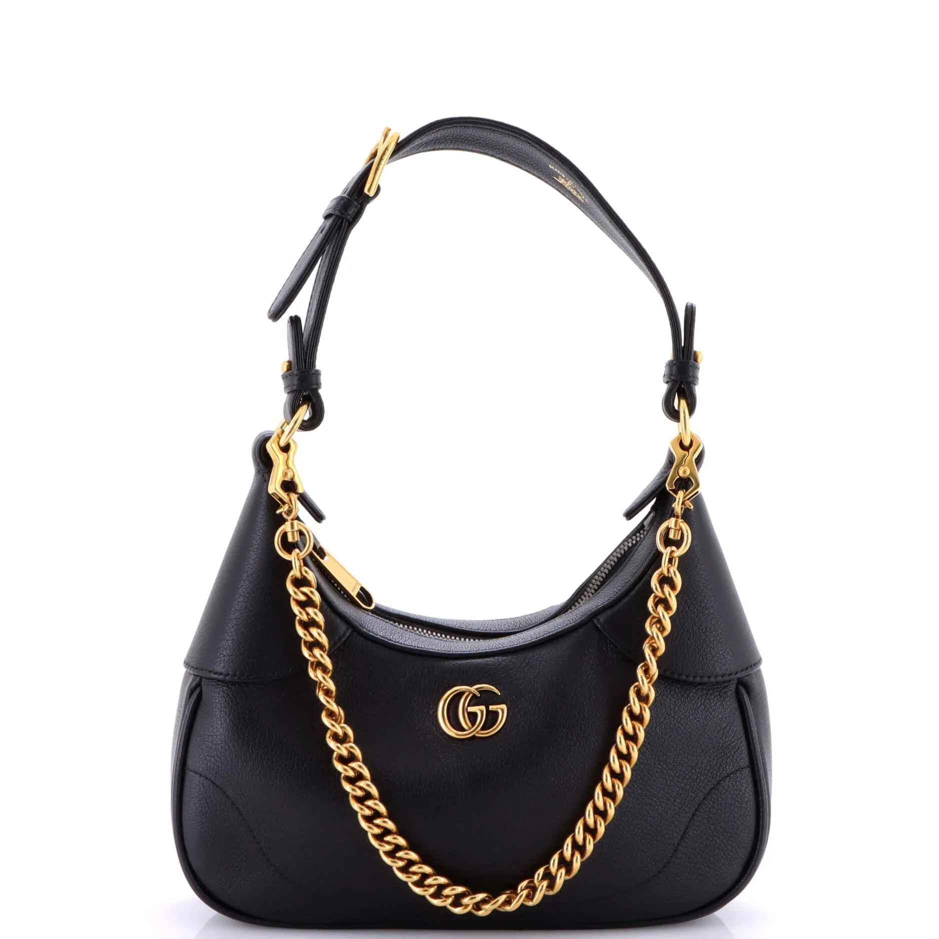 Pre-Loved Gucci Aphrodite Zip Shoulder Bag Leather Small sold by Zulily