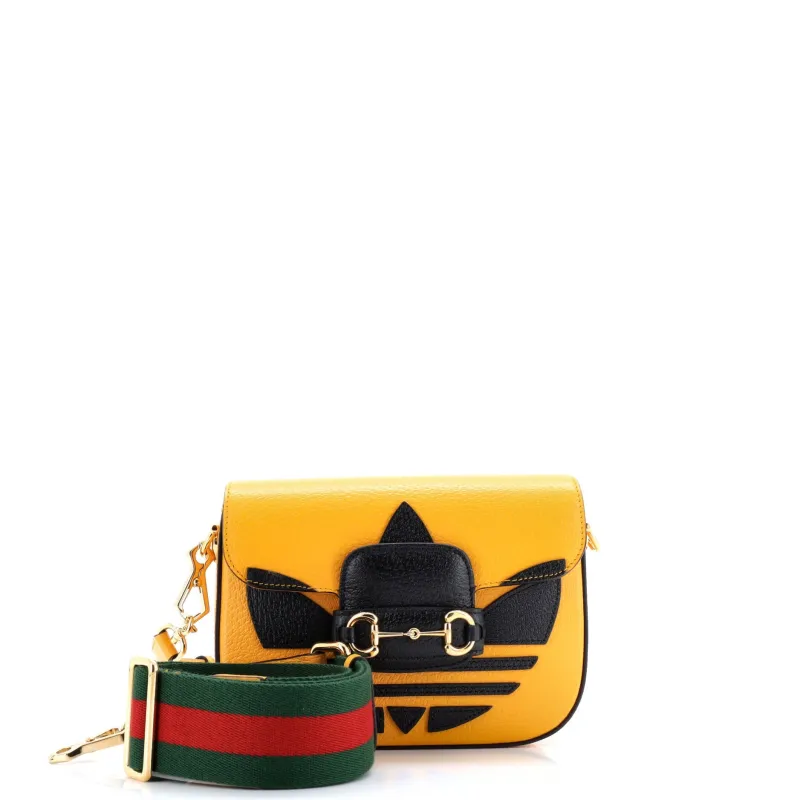 Pre-Loved Gucci x Adidas Horsebit 1955 Shoulder Bag Leather Mini sold by Zulily