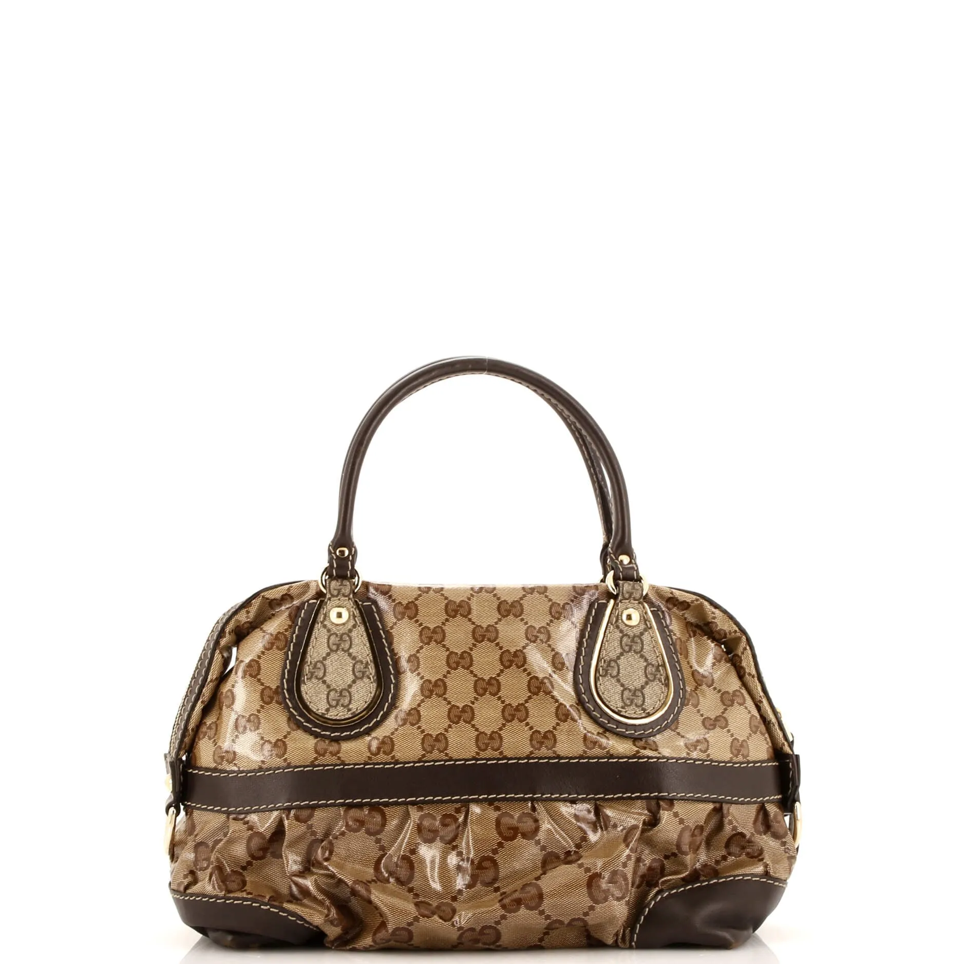 Pre-Loved Gucci Convertible Boston Bag GG Coated Canvas Medium sold by Zulily product image thumbnail 3