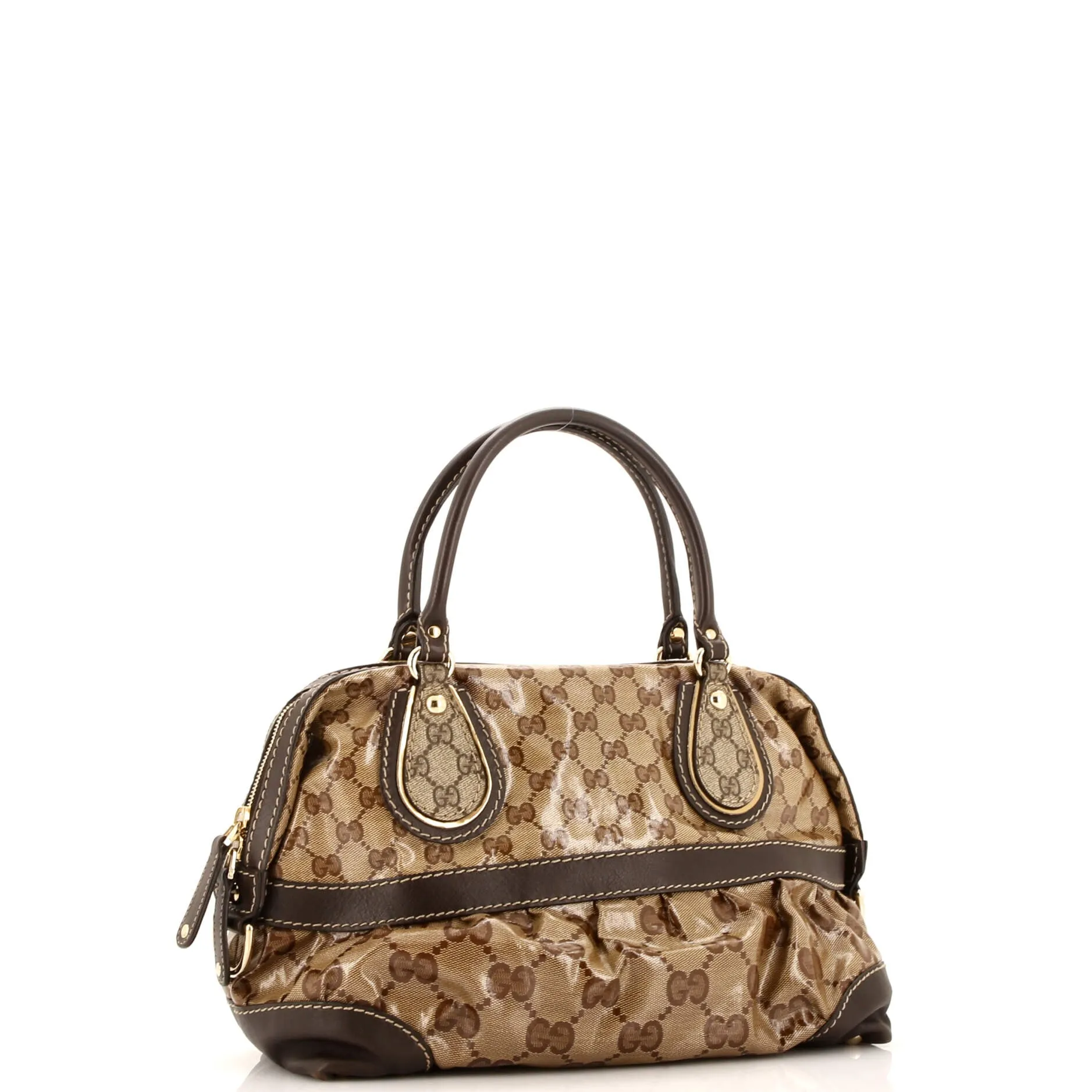 Pre-Loved Gucci Convertible Boston Bag GG Coated Canvas Medium sold by Zulily product image thumbnail 2
