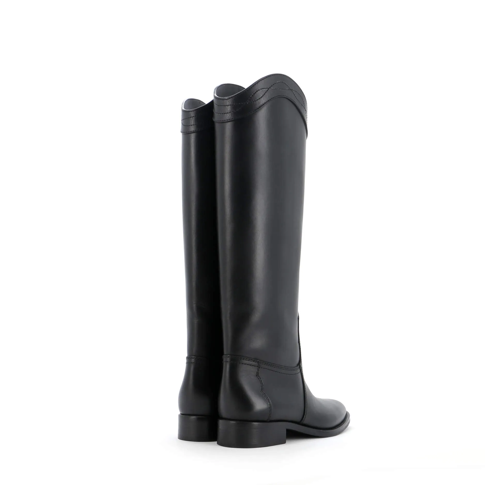 Pre-Loved Saint Laurent Women's Kate Western Heeled Knee High Boots Leather sold by Zulily product image thumbnail 3