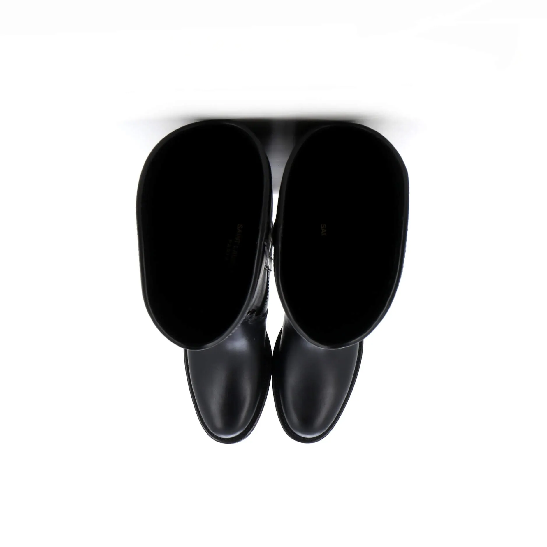 Pre-Loved Saint Laurent Women's Kate Western Heeled Knee High Boots Leather sold by Zulily product image thumbnail 2