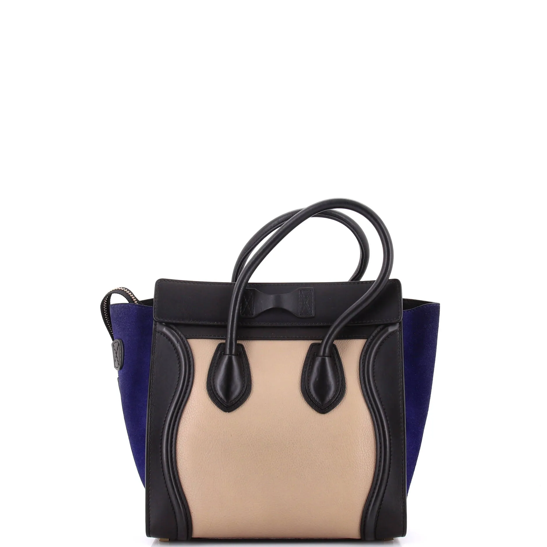 Pre-Loved Celine Tricolor Luggage Bag Leather Micro sold by Zulily product image thumbnail 3