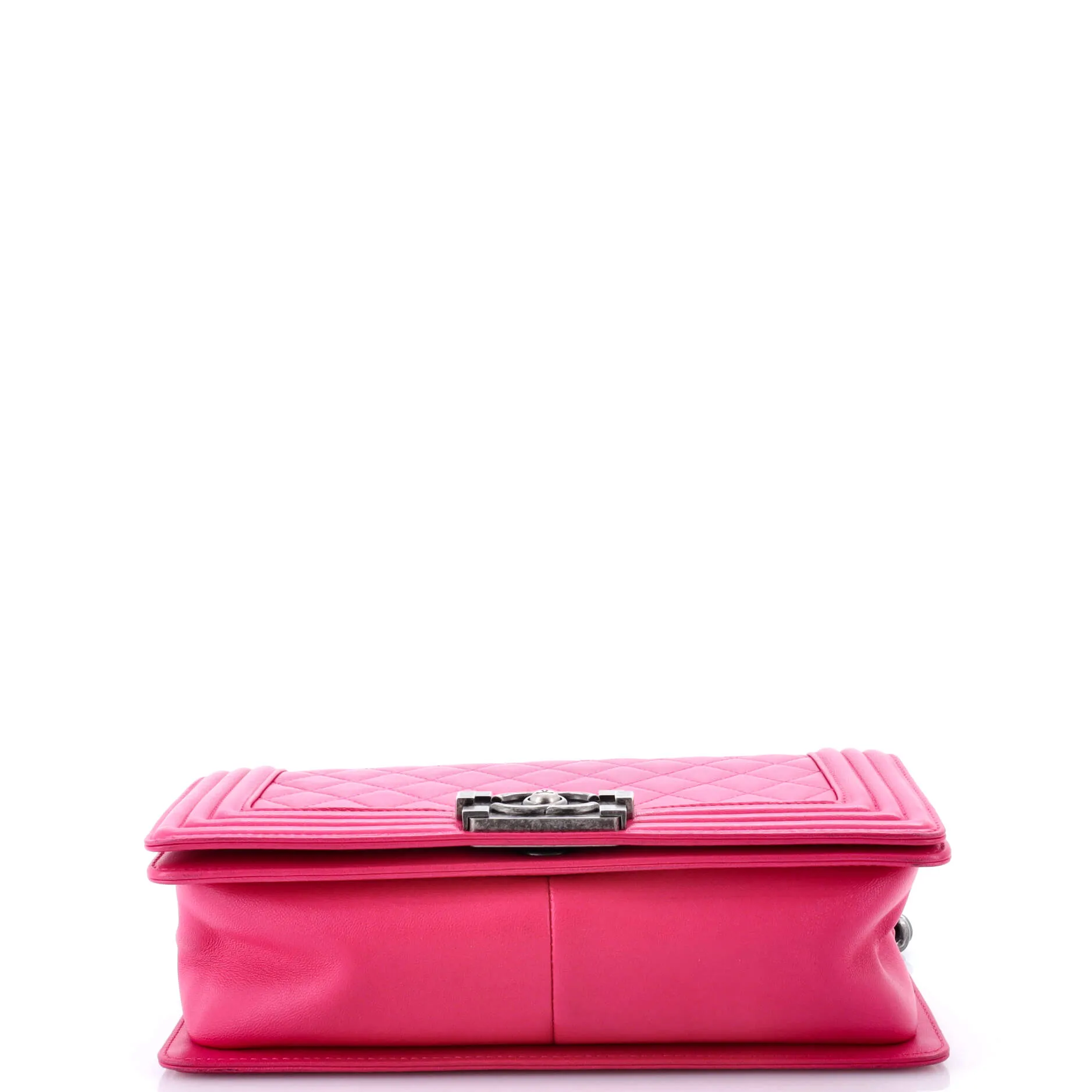 Pre-Loved Chanel Boy Flap Bag Quilted Lambskin Old Medium sold by Zulily product image thumbnail 4