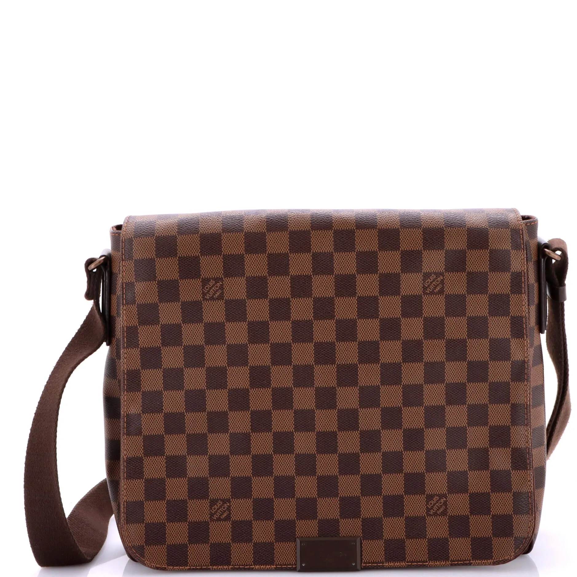 Pre-Loved Louis Vuitton District Messenger Bag Damier MM sold by Zulily
