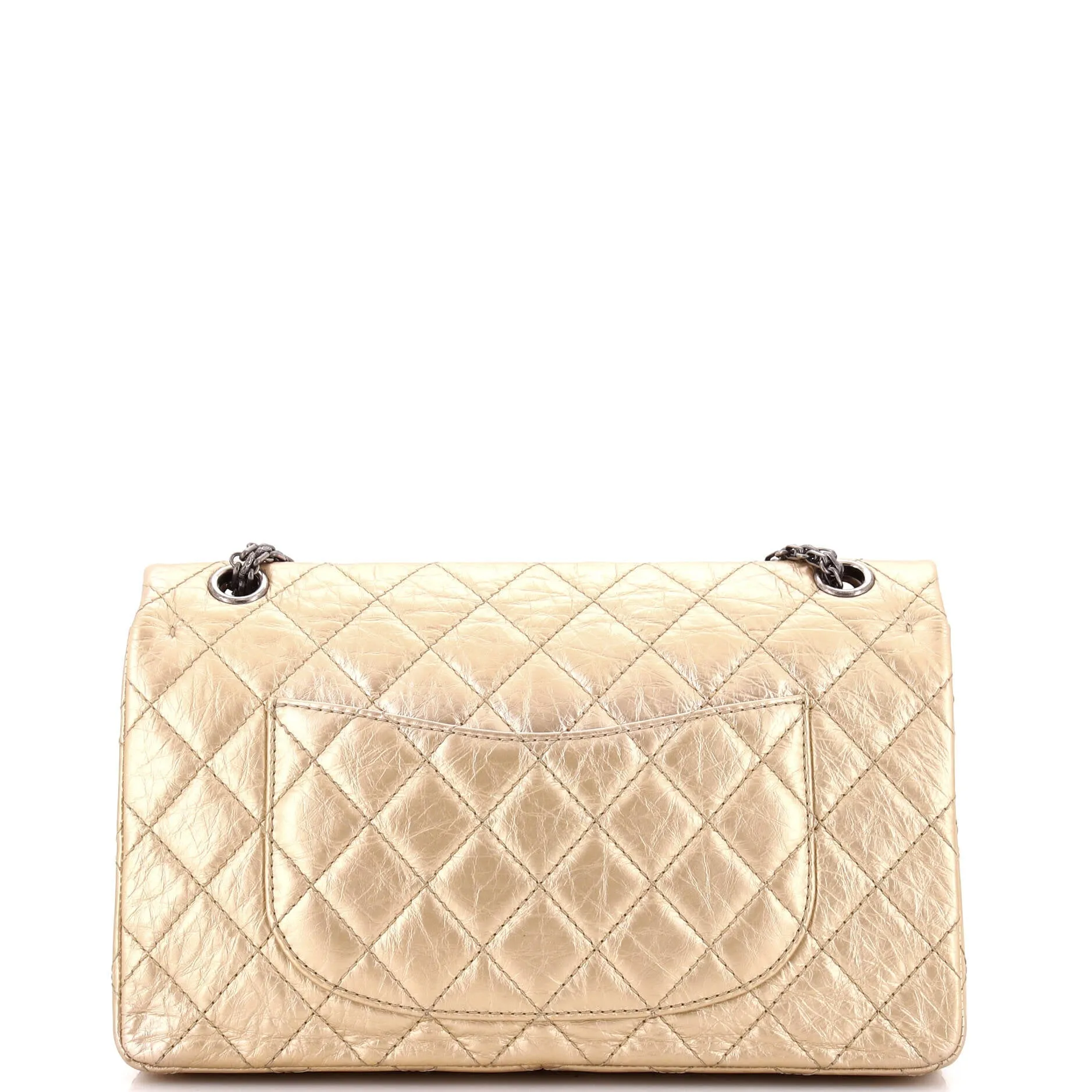 Pre-Loved Chanel Reissue 2.55 Flap Bag Quilted Metallic Aged Calfskin 226 sold by Zulily product image thumbnail 4
