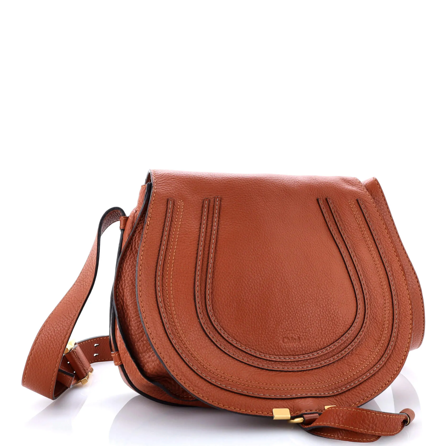 Pre-Loved Chloe Marcie Saddle Bag Leather Medium sold by Zulily product image thumbnail 2