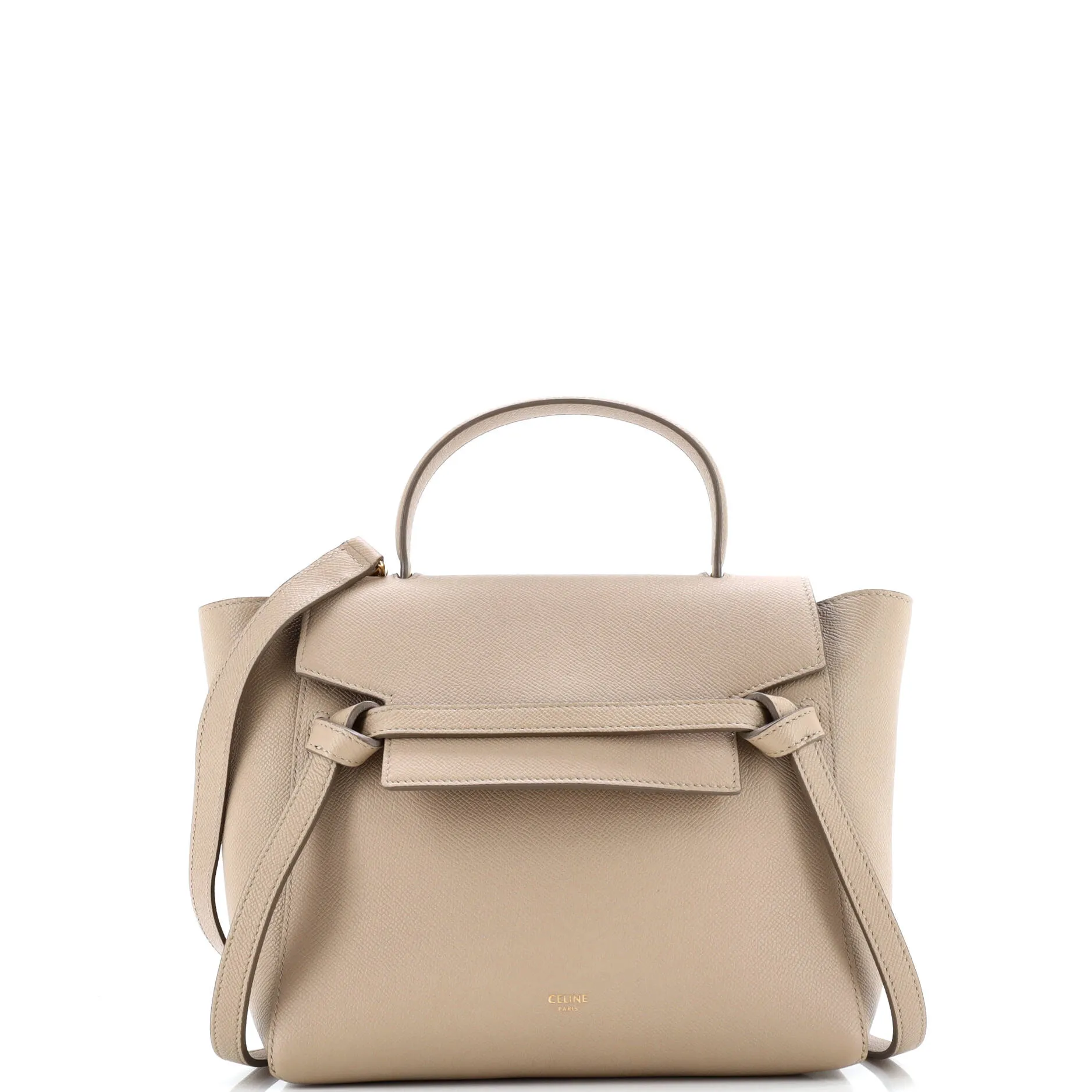 Pre-Loved Celine Belt Bag Textured Leather Micro sold by Zulily