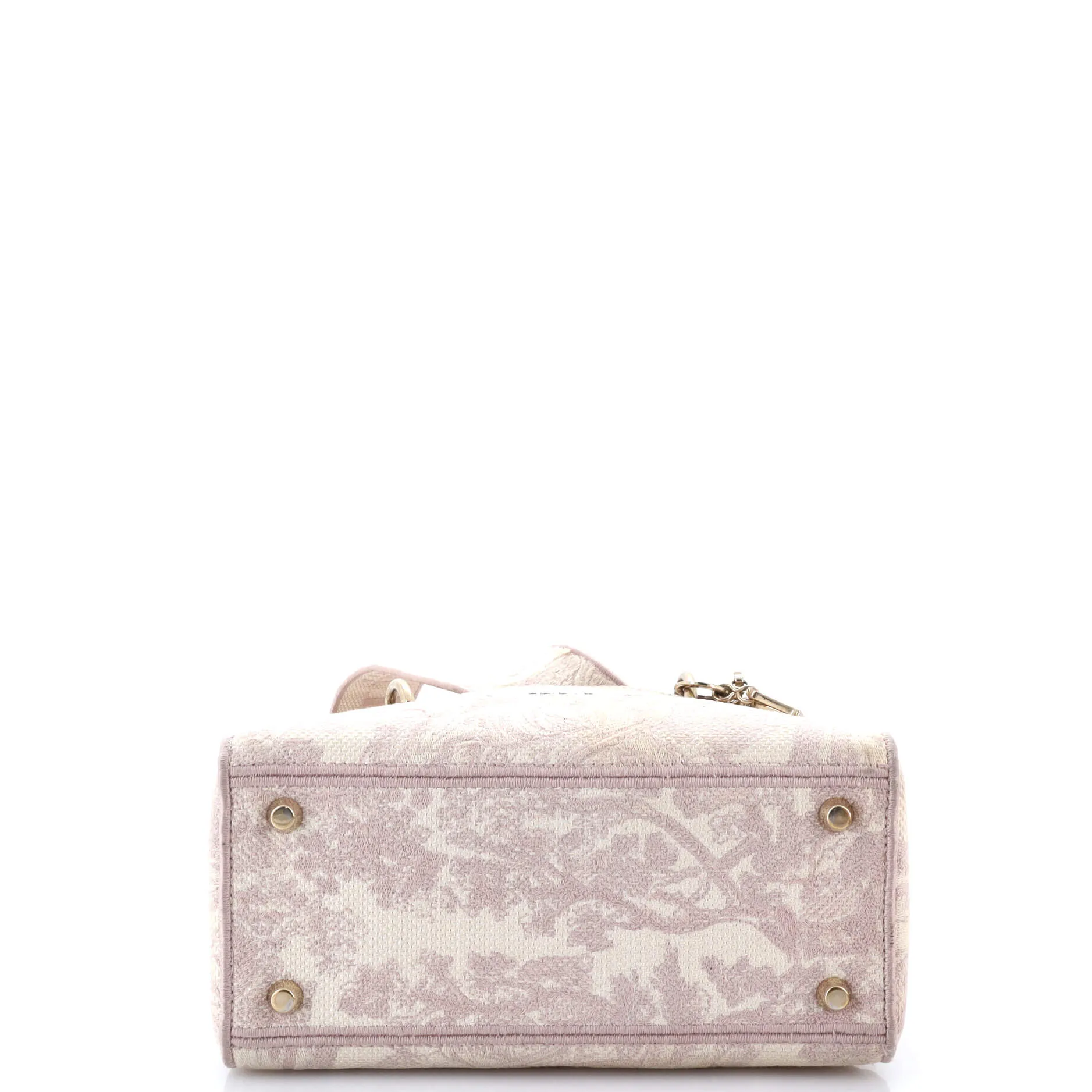 Pre-Loved Christian Dior Toile de Jouy Lady D-Lite Bag Embroidered Canvas sold by Zulily product image thumbnail 4