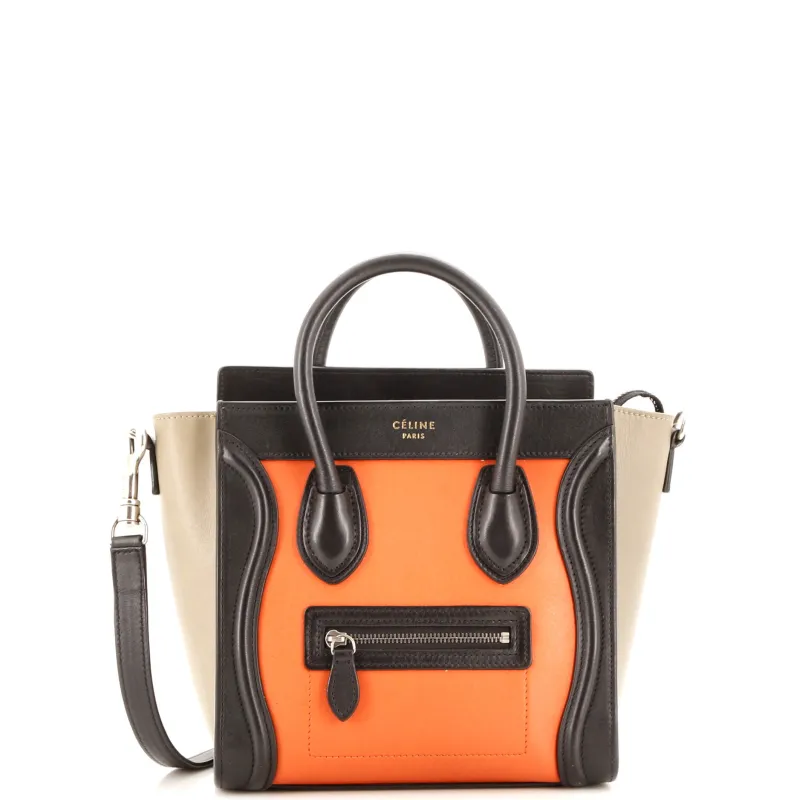 Pre-Loved Celine Luggage Bag Smooth Leather Nano sold by Zulily