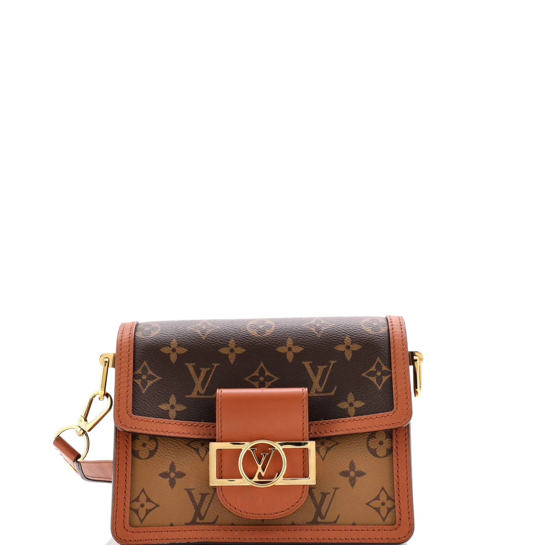 Pre-Loved Louis Vuitton Dauphine Shoulder Bag Reverse Monogram Canvas Mini sold by Zulily