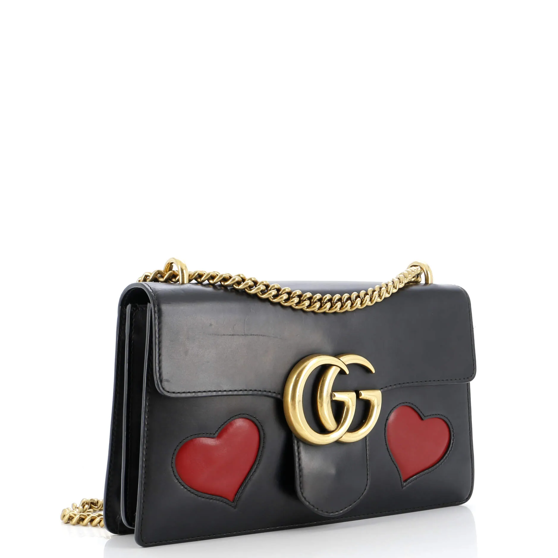 Pre-Loved Gucci Marmont Chain Shoulder Bag Patchwork Leather Medium sold by Zulily product image thumbnail 2