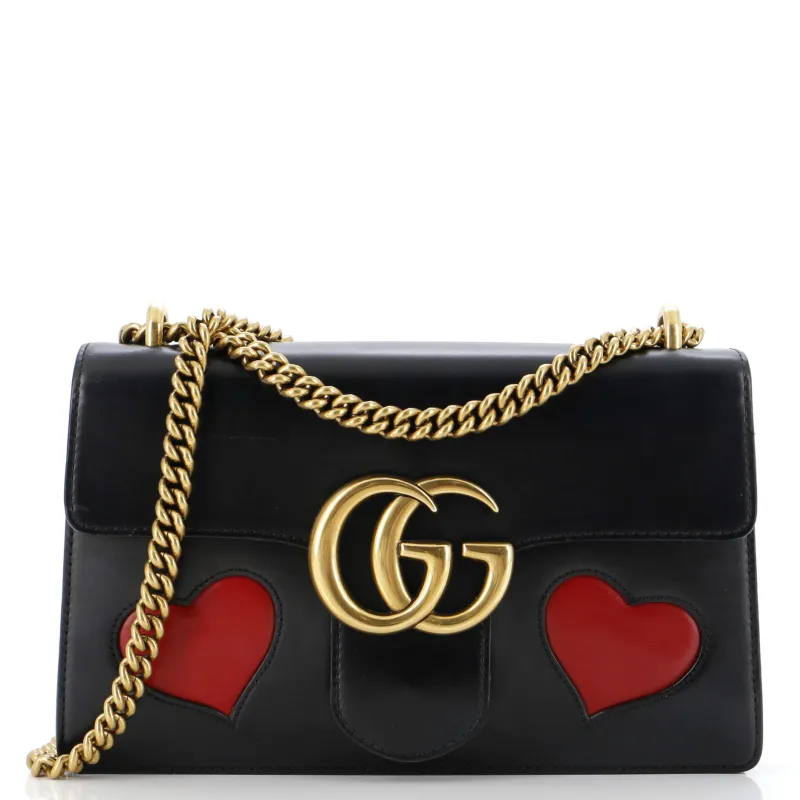 Pre-Loved Gucci Marmont Chain Shoulder Bag Patchwork Leather Medium sold by Zulily