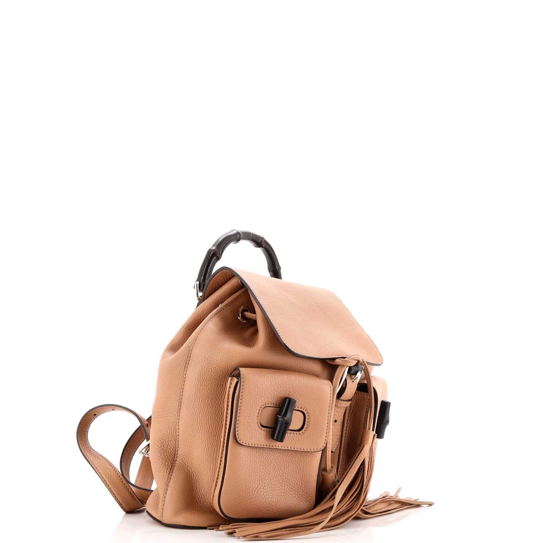Pre-Loved Gucci Bamboo Tassel Backpack Leather Medium sold by Zulily product image thumbnail 2