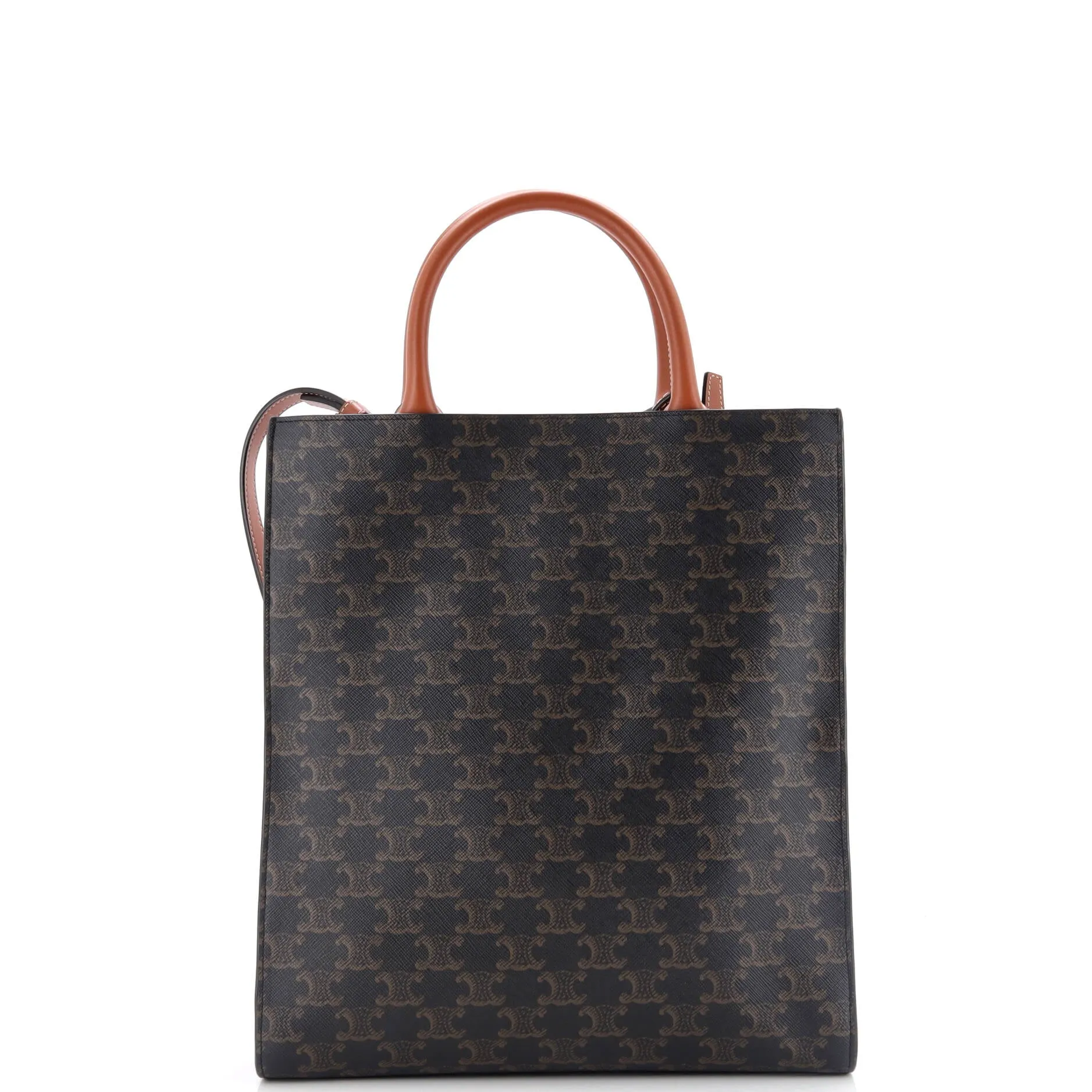 Pre-Loved Celine Vertical Cabas Tote Triomphe Coated Canvas Small sold by Zulily product image thumbnail 3