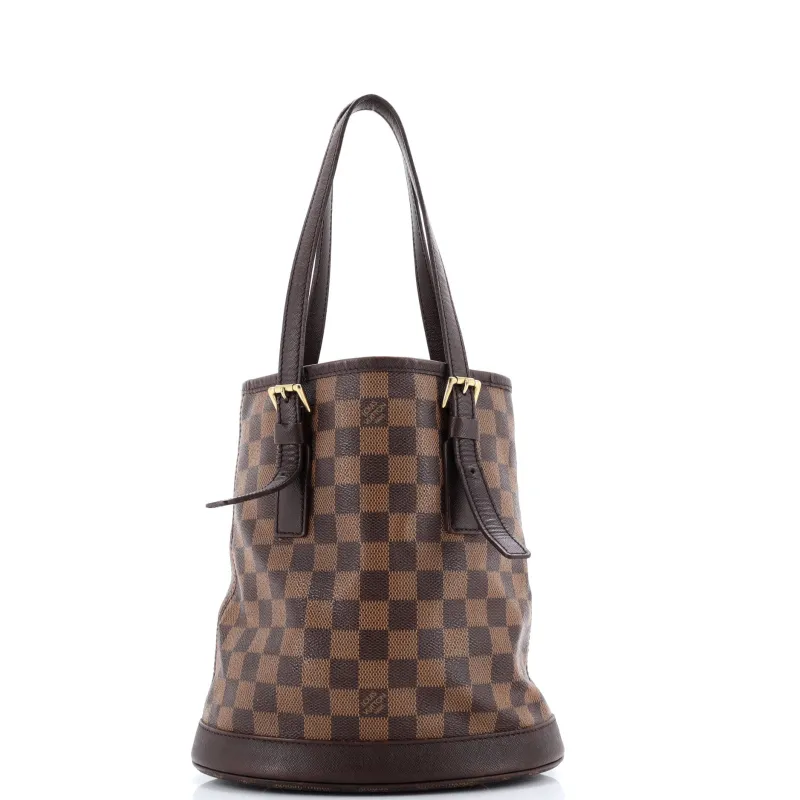 Pre-Loved Louis Vuitton Marais Bucket Bag Damier sold by Zulily