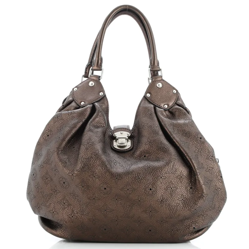 Pre-Loved Louis Vuitton L Hobo Mahina Leather sold by Zulily