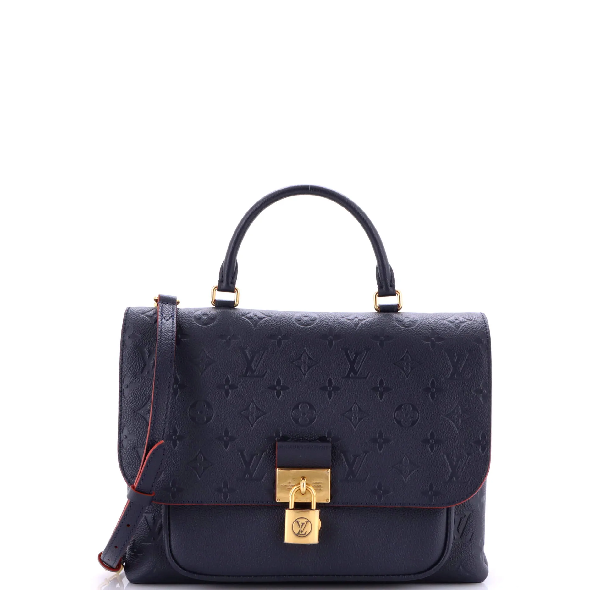 Pre-Loved Louis Vuitton Marignan Handbag Monogram Empreinte Leather sold by Zulily