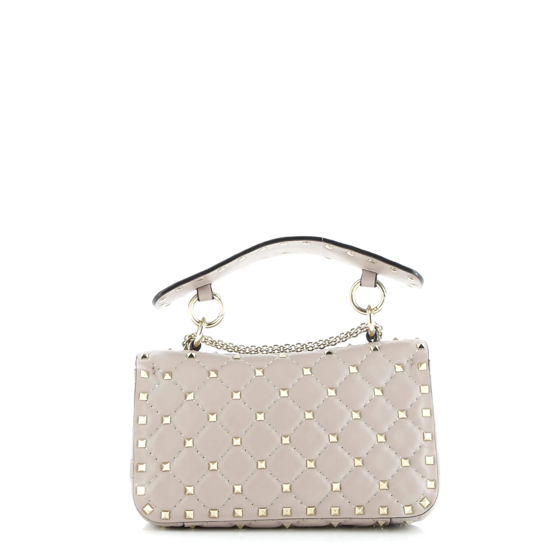 Pre-Loved Valentino Rockstud Spike Flap Bag Quilted Leather Small sold by Zulily product image thumbnail 3