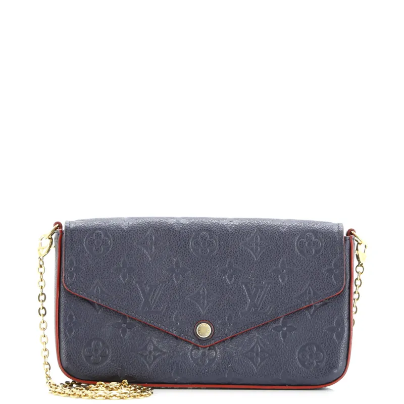 Pre-Loved Louis Vuitton Felicie Pochette Monogram Empreinte Leather sold by Zulily