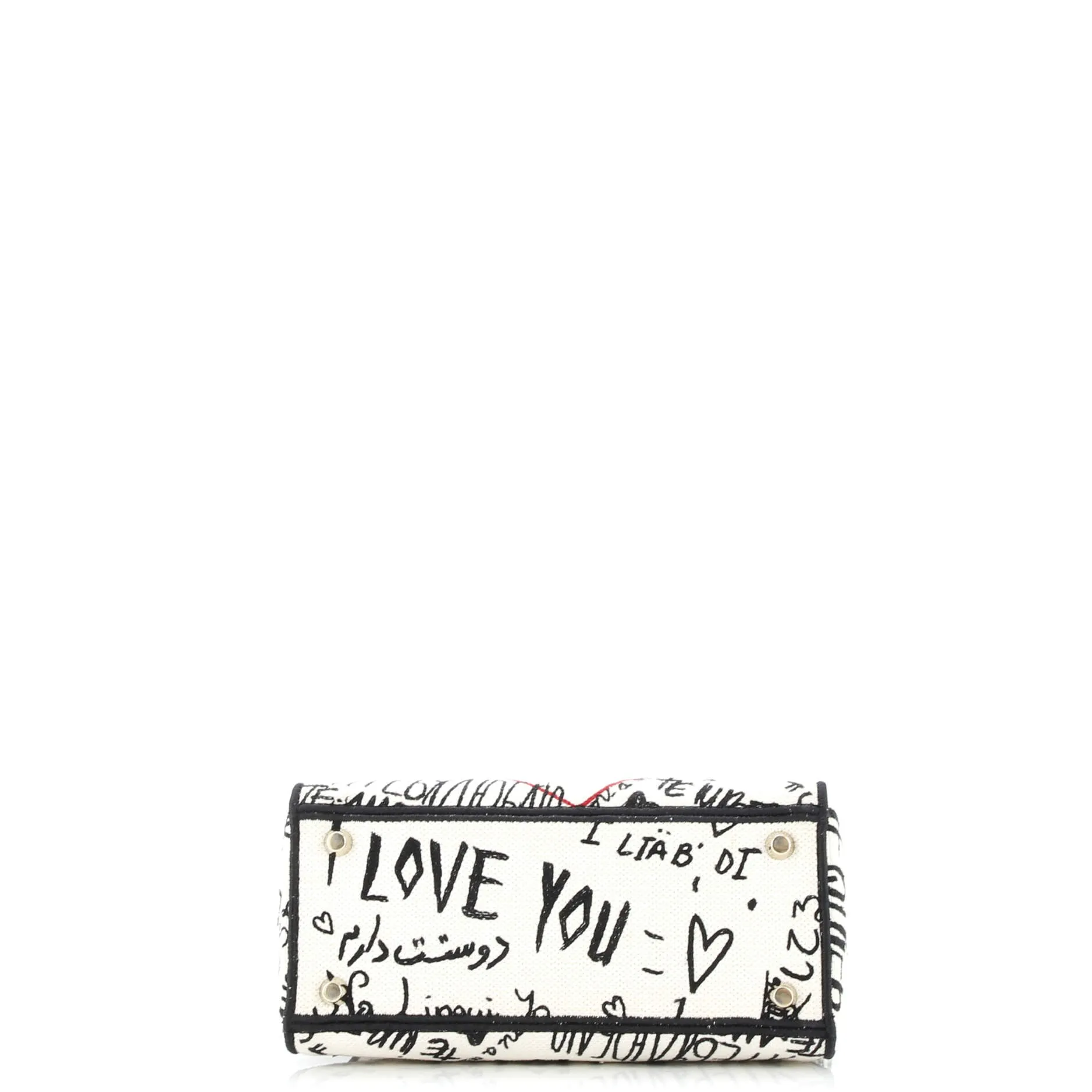 Pre-Loved Christian Dior Lady D-Lite Bag Embroidered Canvas Medium sold by Zulily product image thumbnail 4