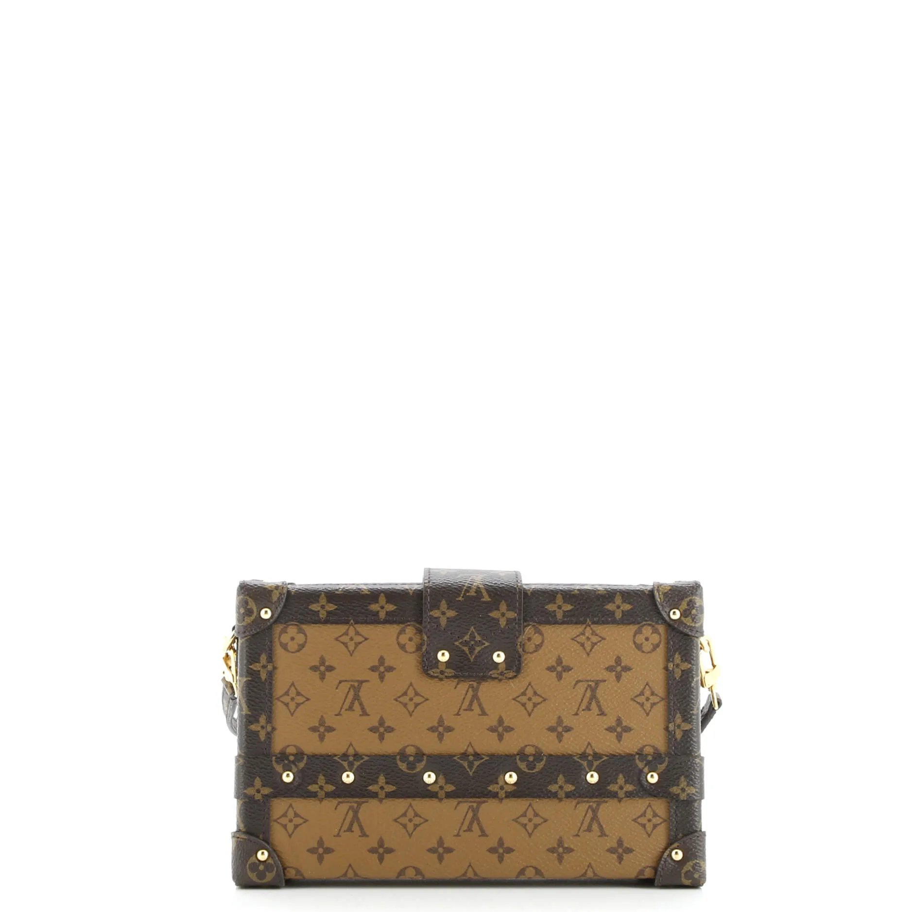 Pre-Loved Louis Vuitton Petite Malle Handbag Reverse Monogram Canvas sold by Zulily product image thumbnail 3