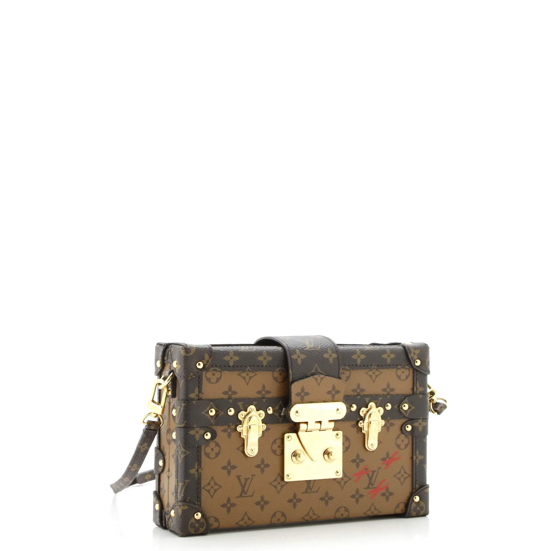 Pre-Loved Louis Vuitton Petite Malle Handbag Reverse Monogram Canvas sold by Zulily product image thumbnail 2