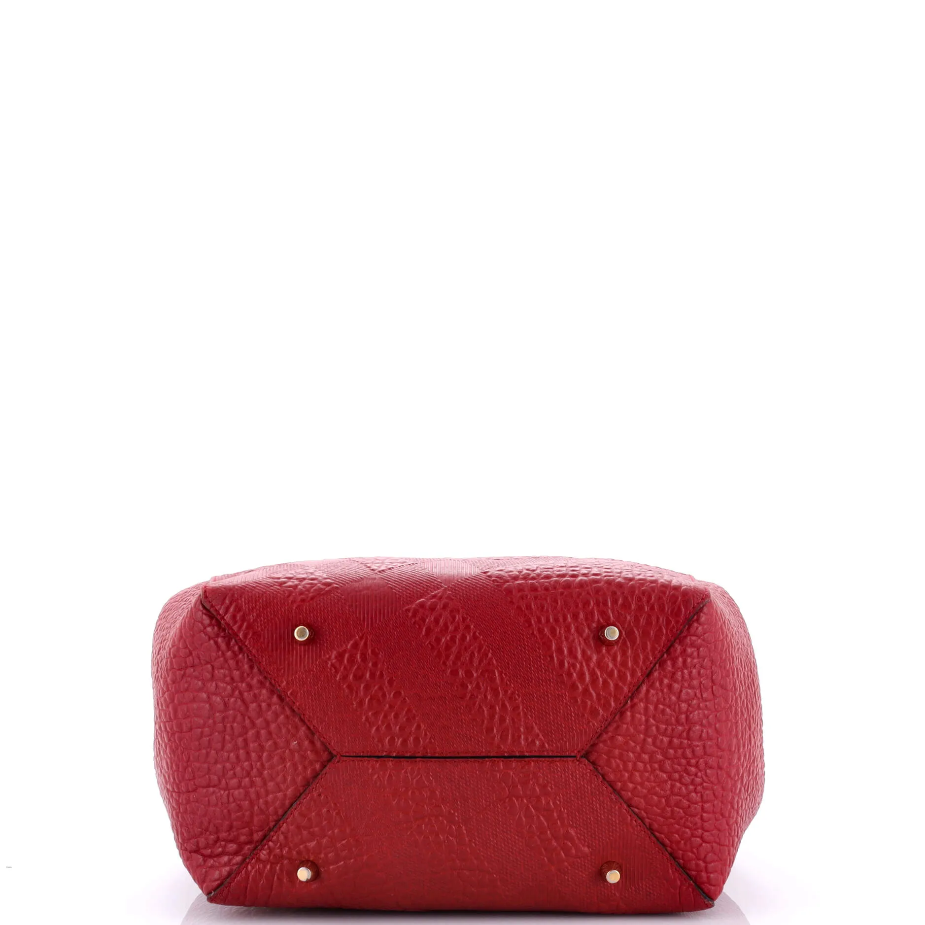 Pre-Loved Burberry Canter Tote Check Embossed Leather Small sold by Zulily product image thumbnail 5