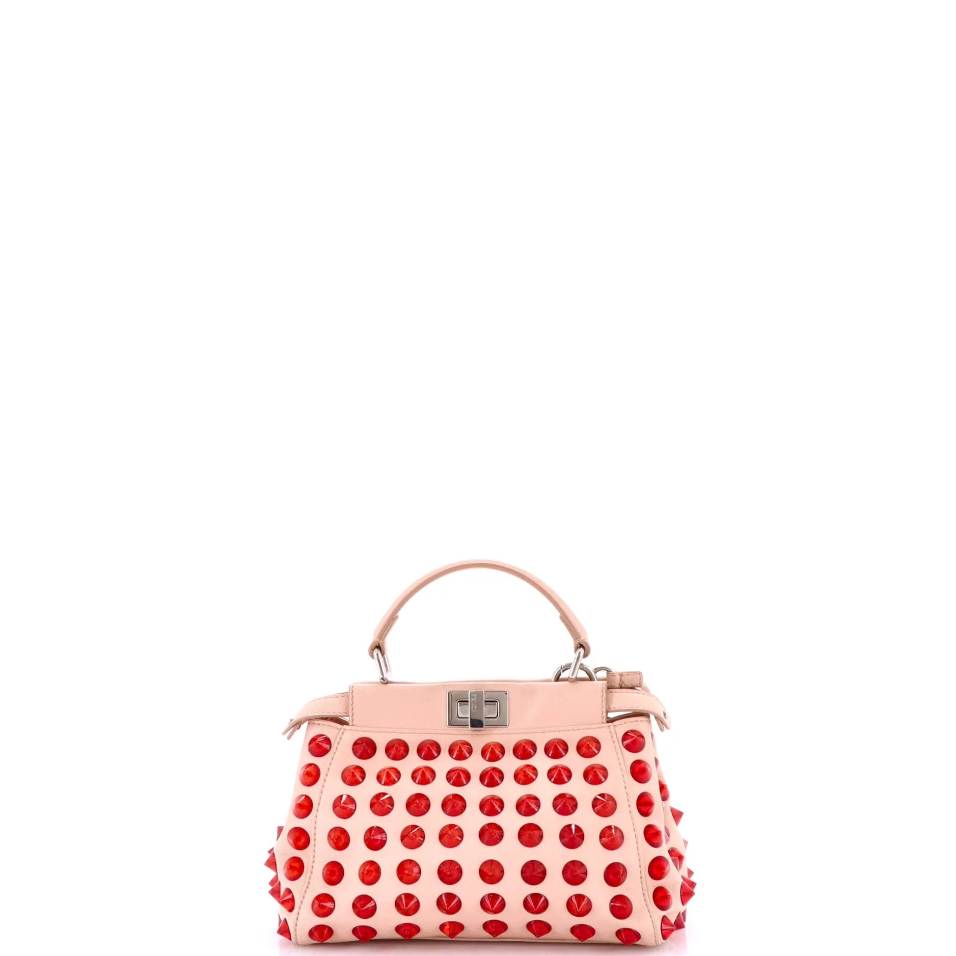 Pre-Loved Fendi Peekaboo Bag Studded Leather Mini sold by Zulily product image thumbnail 3