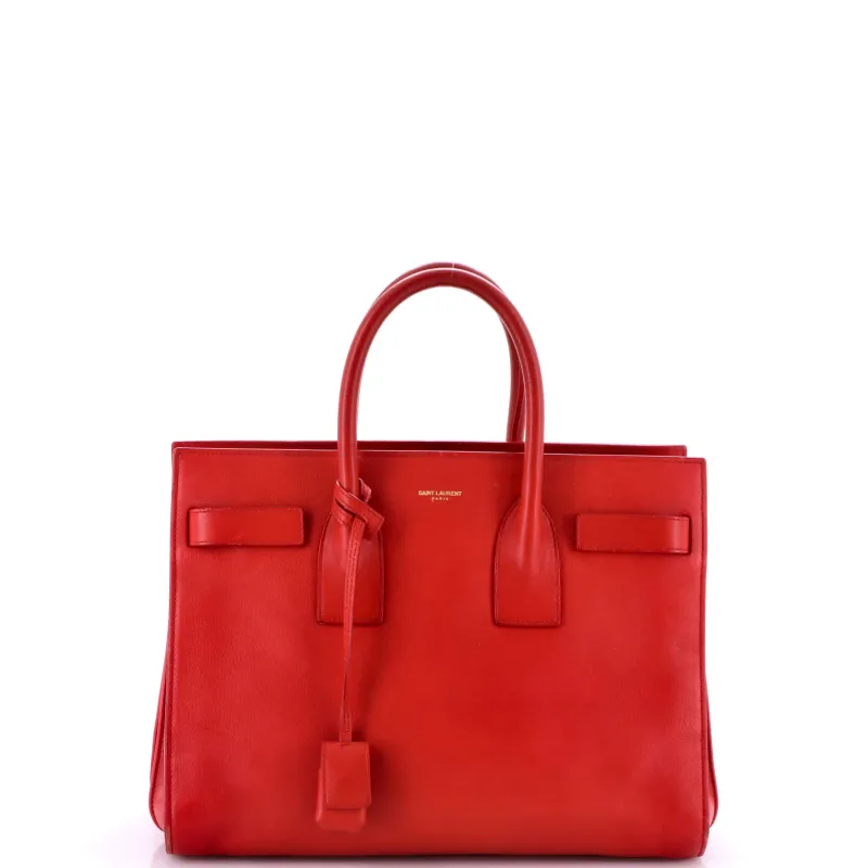 Pre-Loved Saint Laurent Sac de Jour Bag Leather Small sold by Zulily