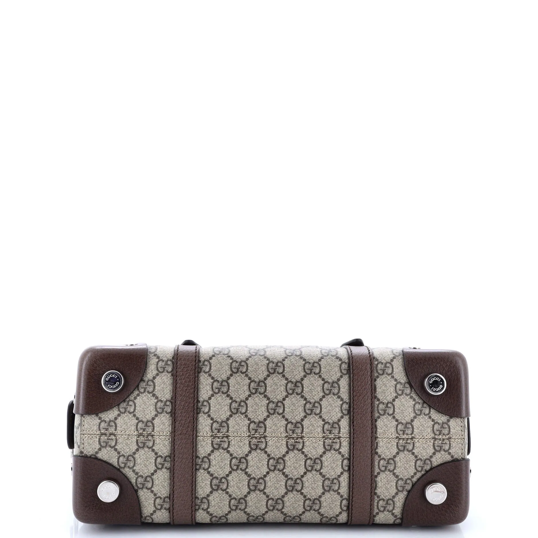 Pre-Loved Gucci Buckle Travel Tote GG Coated Canvas with Leather Medium sold by Zulily product image thumbnail 4