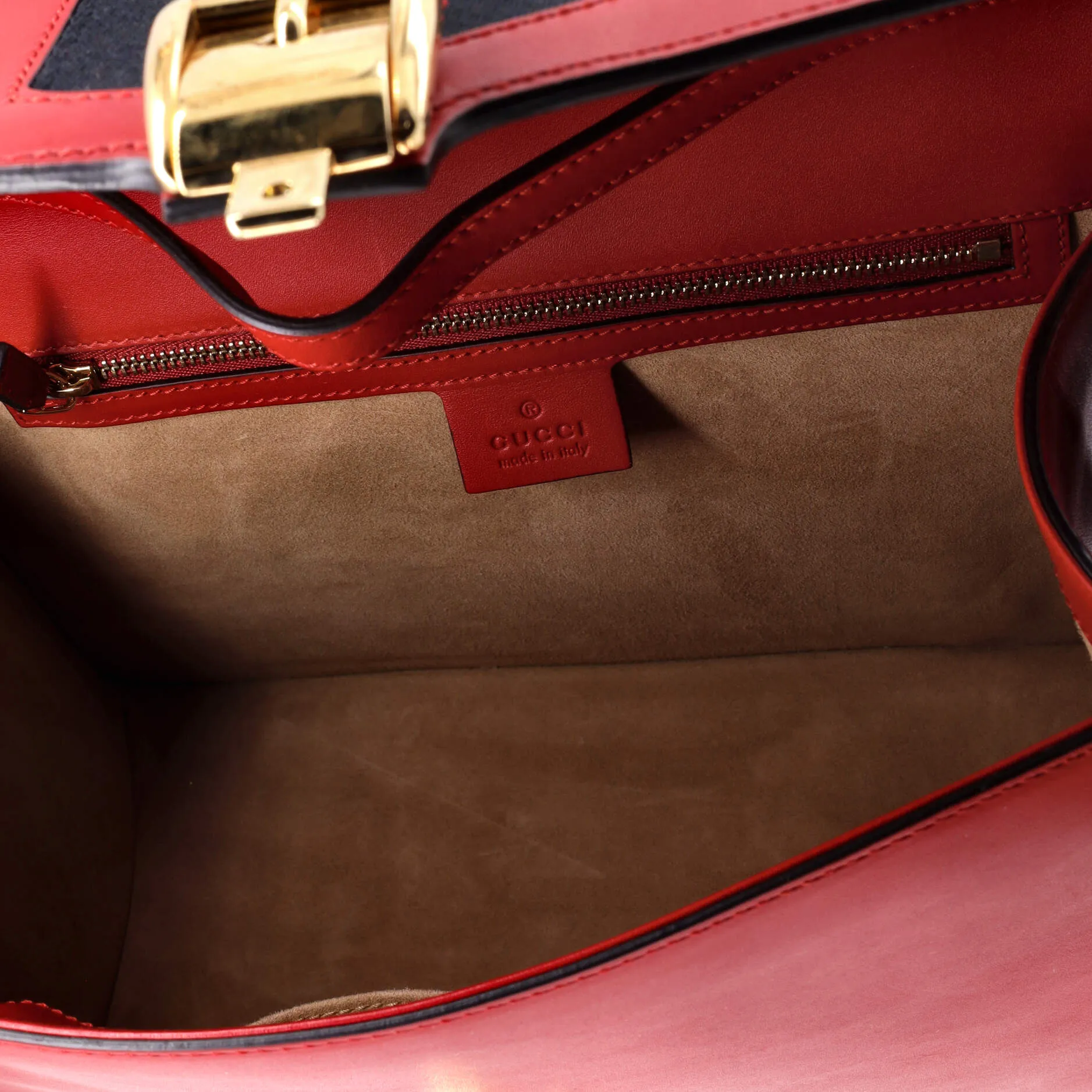 Pre-Loved Gucci Sylvie Top Handle Bag Leather Medium sold by Zulily product image thumbnail 5