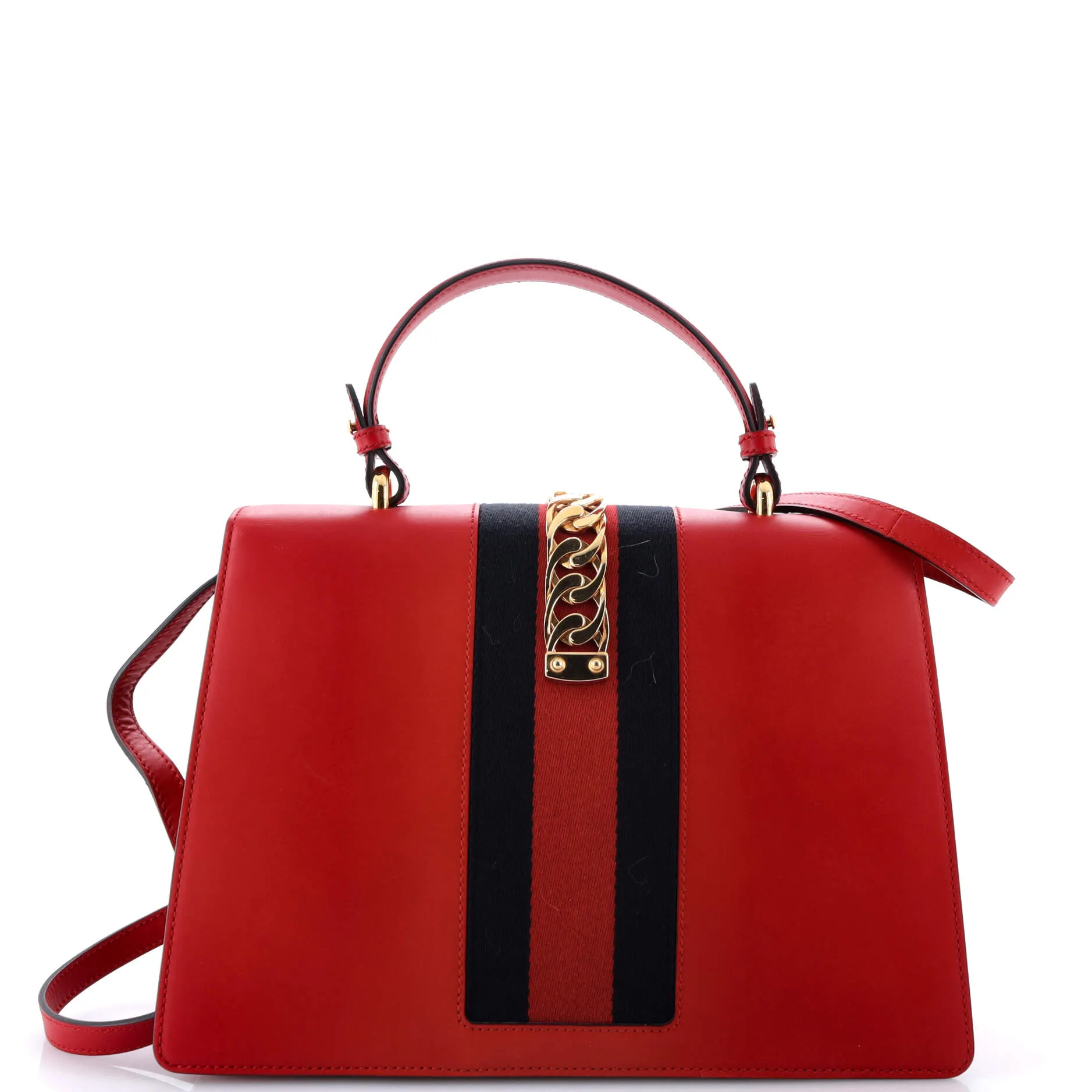 Pre-Loved Gucci Sylvie Top Handle Bag Leather Medium sold by Zulily product image thumbnail 3
