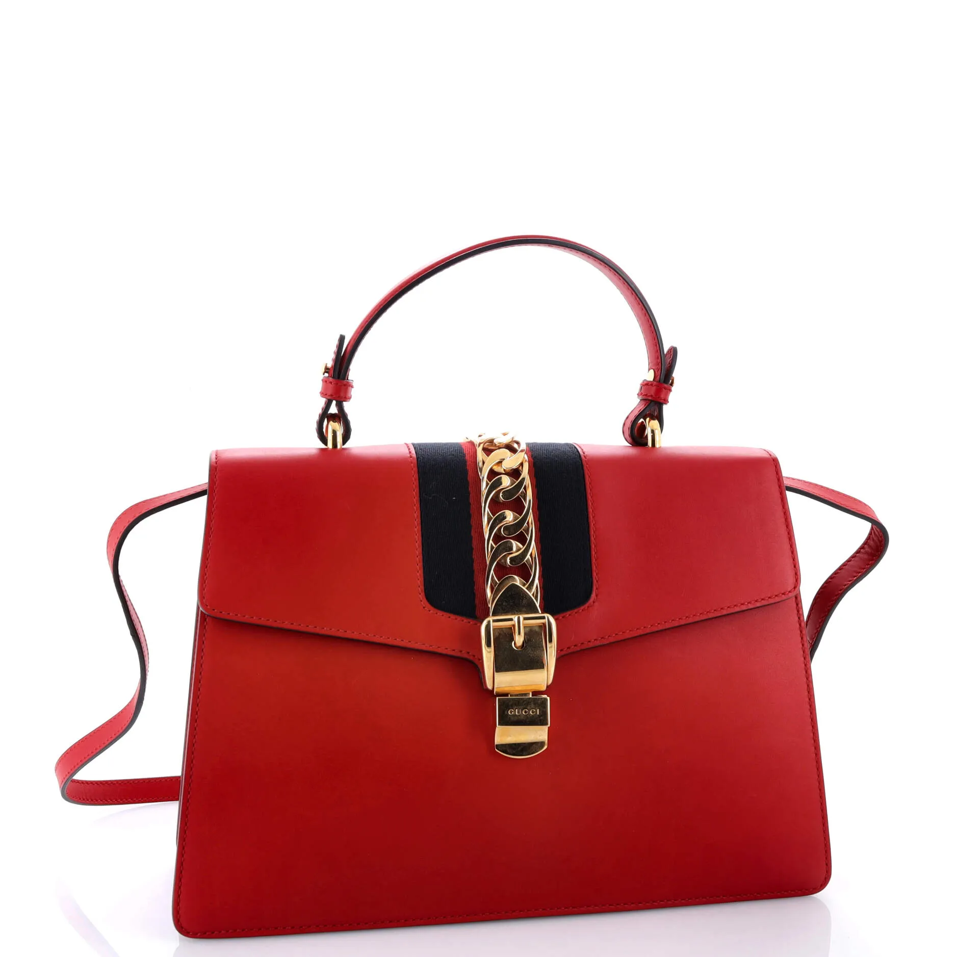 Pre-Loved Gucci Sylvie Top Handle Bag Leather Medium sold by Zulily product image thumbnail 2