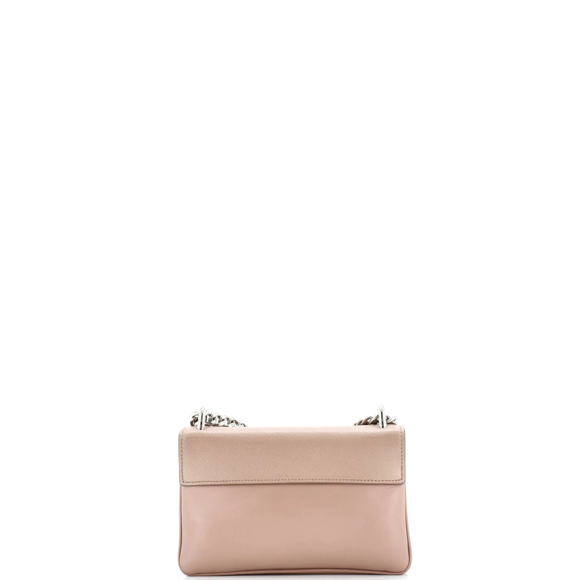 Pre-Loved Prada Chain Flap Crossbody Bag Saffiano and Soft Calf Small sold by Zulily product image thumbnail 3