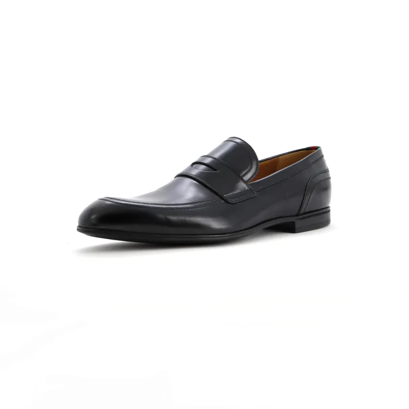 Pre-Loved Gucci Men's Web Loafers Leather sold by Zulily