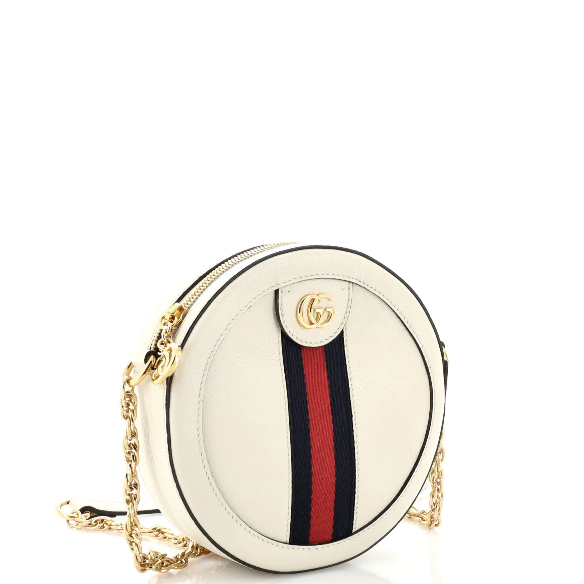 Pre-Loved Gucci Ophidia Round Shoulder Bag Leather Mini sold by Zulily product image thumbnail 2