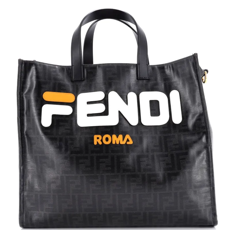 Pre-Loved Fendi Mania Logo Shopper Tote Zucca Coated Canvas Large sold by Zulily