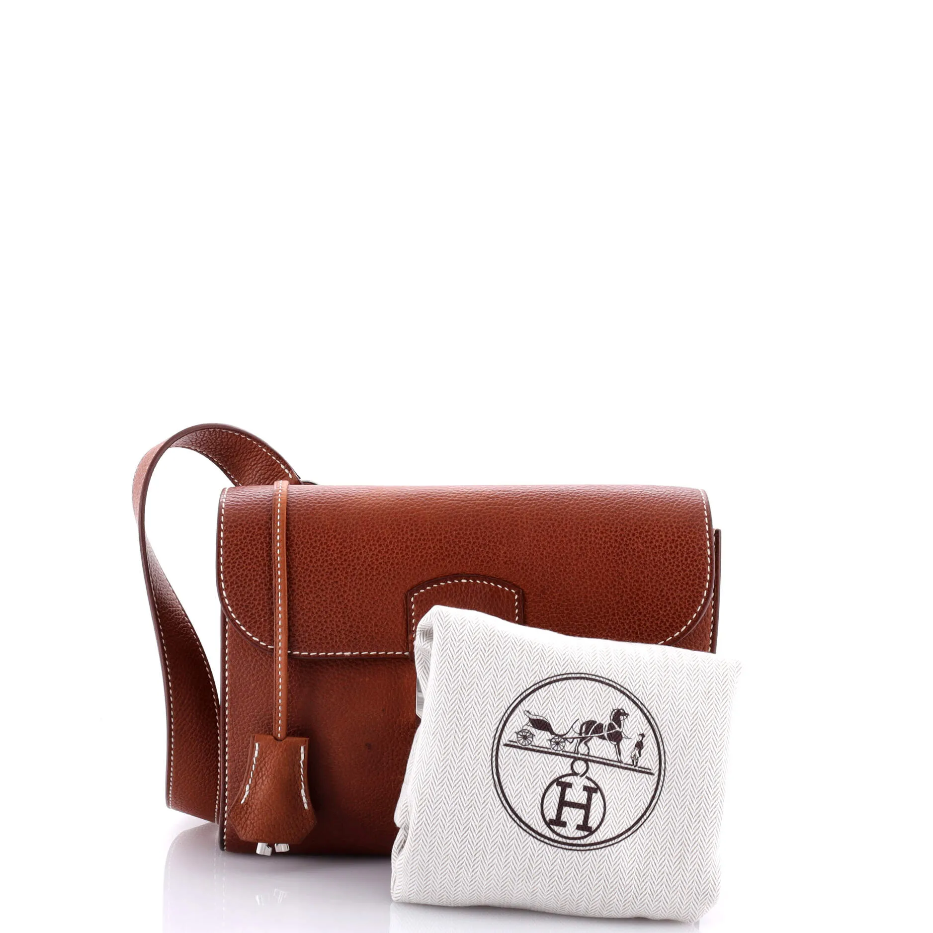 Pre-Loved Hermes Sac a Depeches Messenger Bag Barenia Faubourg 21 sold by Zulily product image thumbnail 2